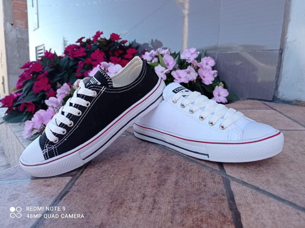 Tênis Infantil Branco ou Preto