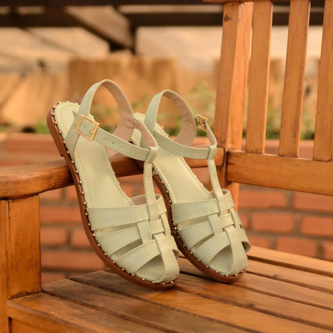 Sandália Verde àgua