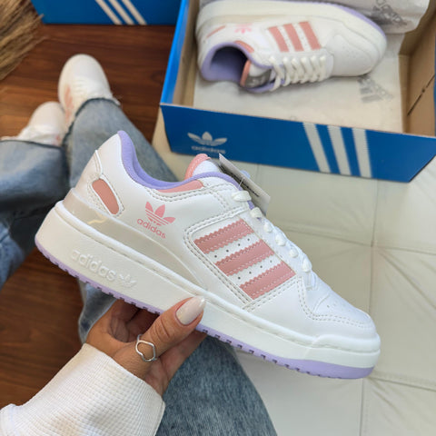 Tênis Fórum - Branco/Lilás