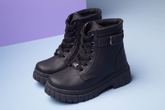 Coturno infantil preto