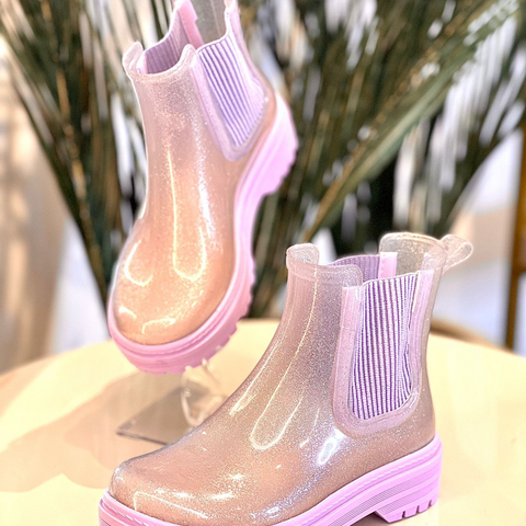 Bota infantil glitter