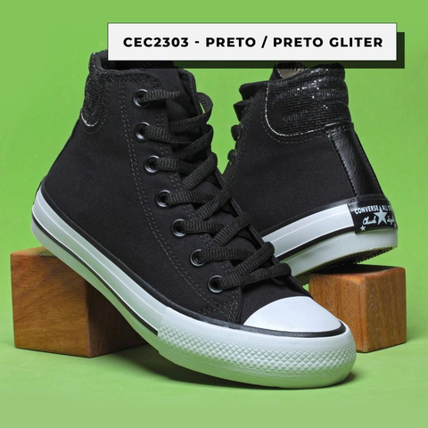 Tênis Star Preto Brilho