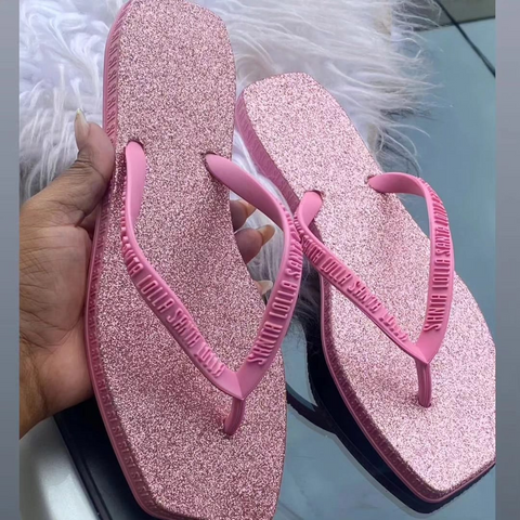 Chinelo Glitter Rosa